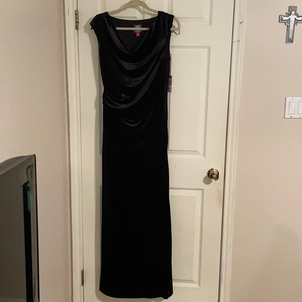 New Vince Camuto Velvet Shimmery Long Dress